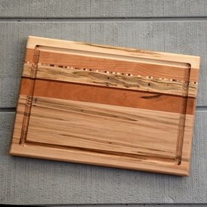 Solid Patterned Hardwood Cutting Board
